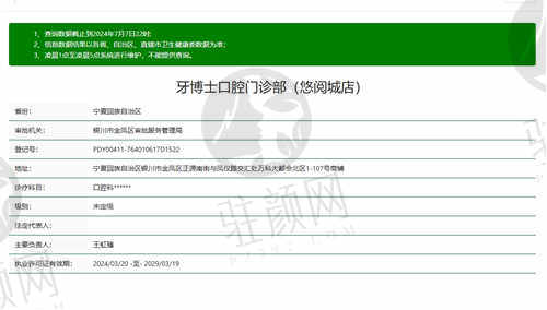 宁夏牙博士口腔门诊部怎么样