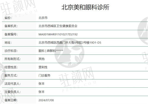 北京美和眼科诊所正规吗