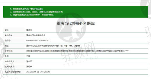 重庆当代整形外科医院资质