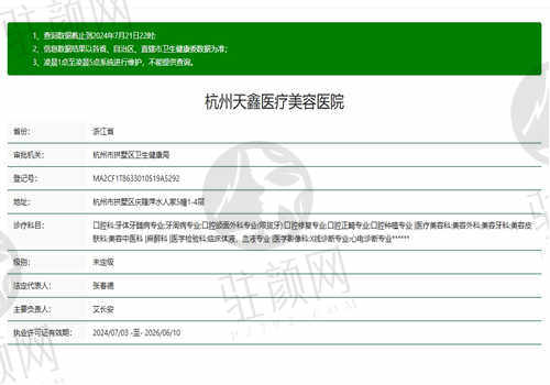  杭州天鑫整形医院口腔科简介