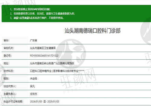 汕头德瑞口腔医院资质如何